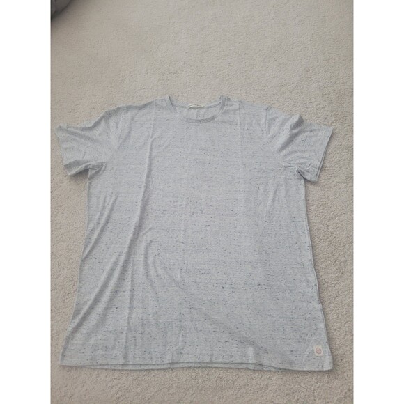 NWOT Marine Layer Signature Crew Tee Shirt heather Light Grey Men's Size L/XL - Picture 2 of 8
